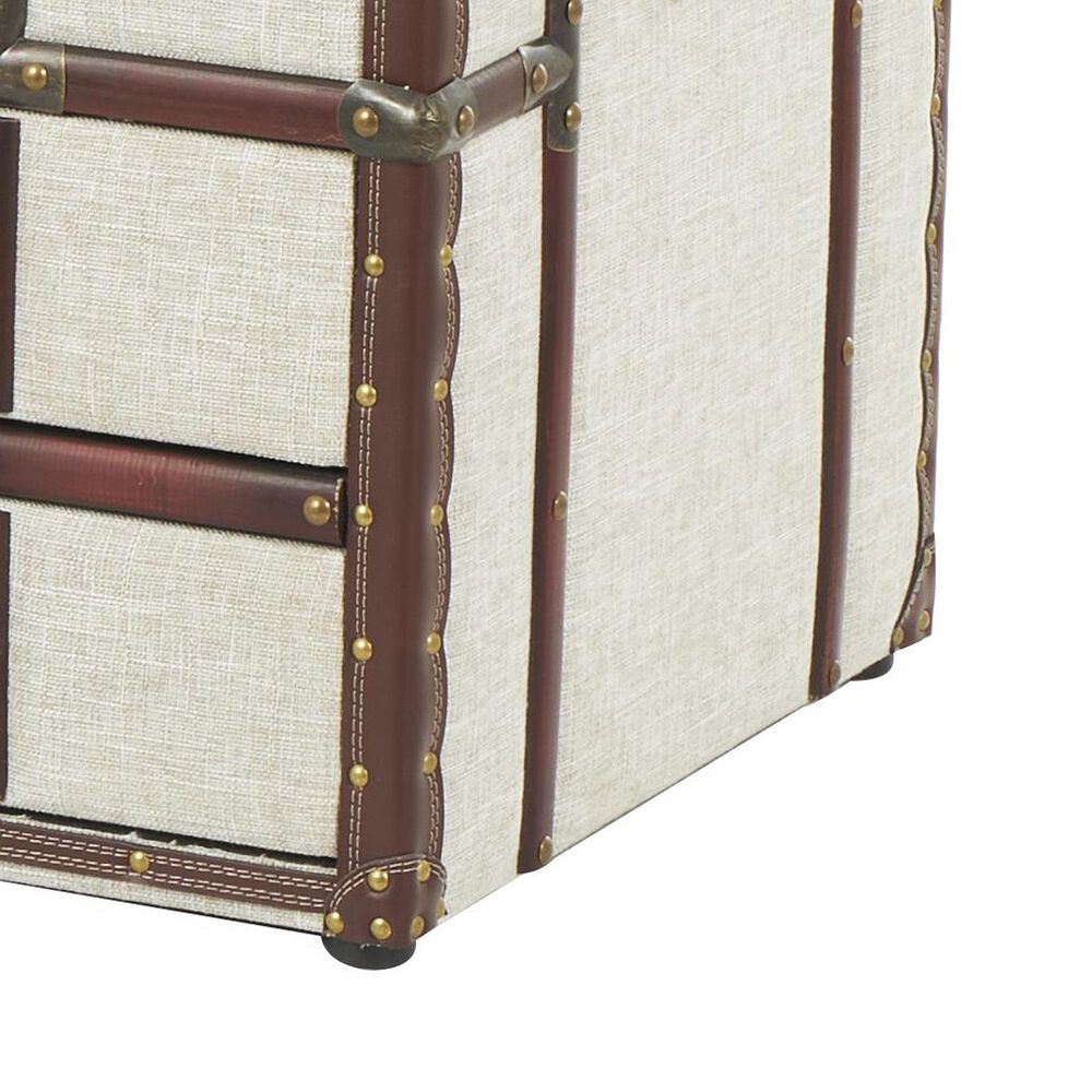 Maple and Jade 2-Drawer Coffee Table in Cream and Brown, , large