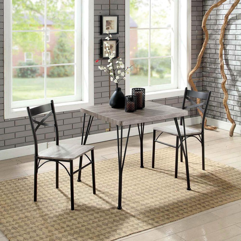 Furniture of America Ramirez 3-Piece Dining Set in Natural Tone, , large