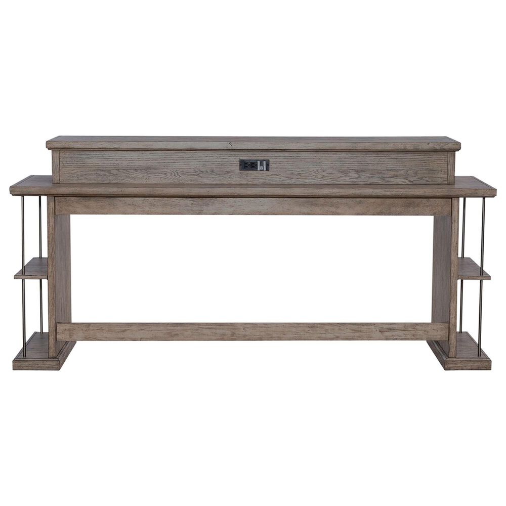 Belle Furnishings City Scape Console Bar Table in Burnished Beige, , large