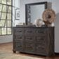 A-America Sun Valley 3 Piece Queen Storage Bedroom Set in Charcoal, , large