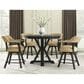 Steve Silver Rylie Counter Game Table and 4 Chairs in Black, , large