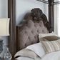 Ashley Maylee King Canopy Bed  in Dark Brown, , large