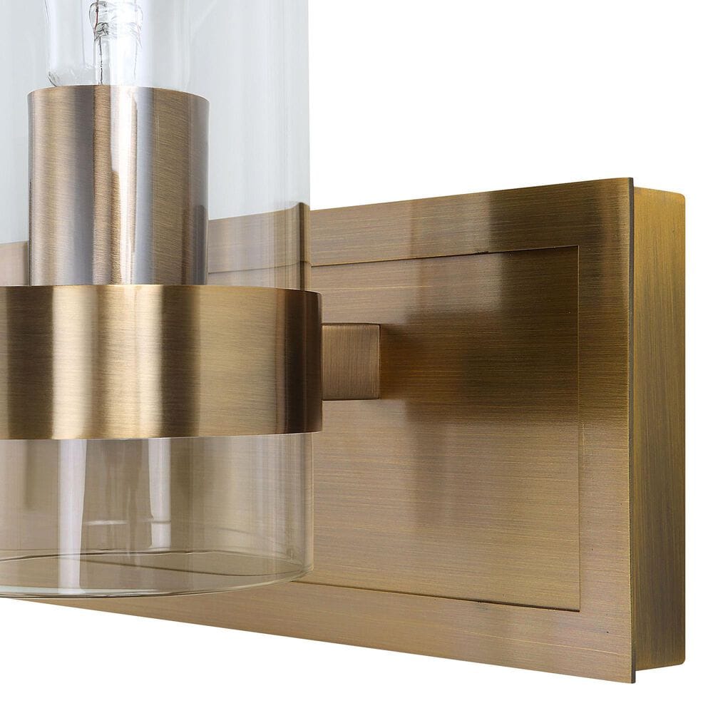 Uttermost Cardiff 3-Light Vanity Light in Antique Brass, , large
