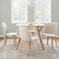 Lumisource Toriano Side Chair with Cream Cushion in Natural (Set of 2), , large