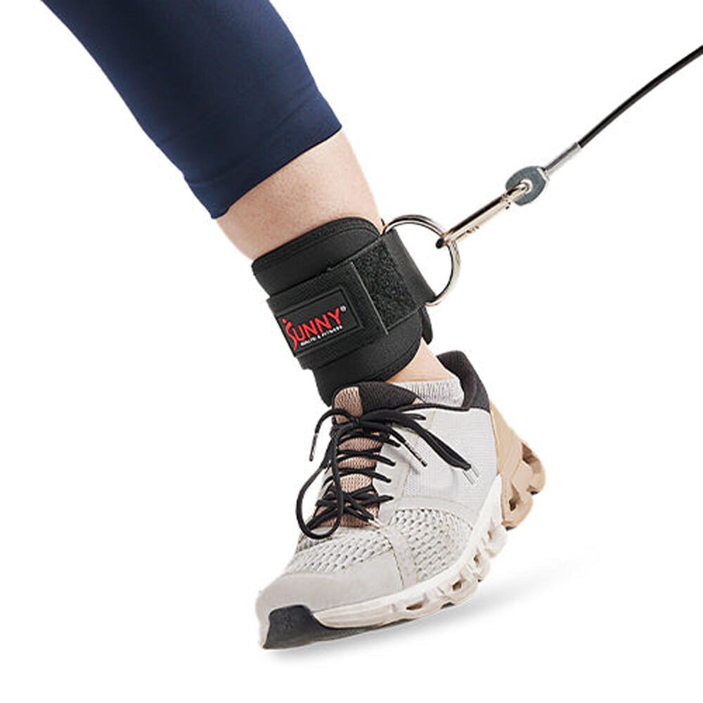 Sunny Health &amp; Fitness Multi-Function Workout Ankle Straps in Black, , large