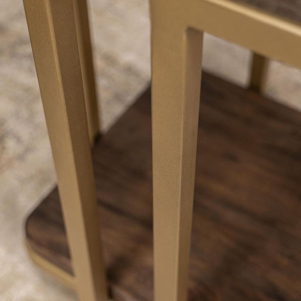 Fallridge Onix Cocktail Table in Cocoa Brown and Gold, , large
