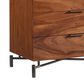 Bernhardt Brasea 3 Drawer Nightstand in Lume and Tungsten with USB Ports, , large