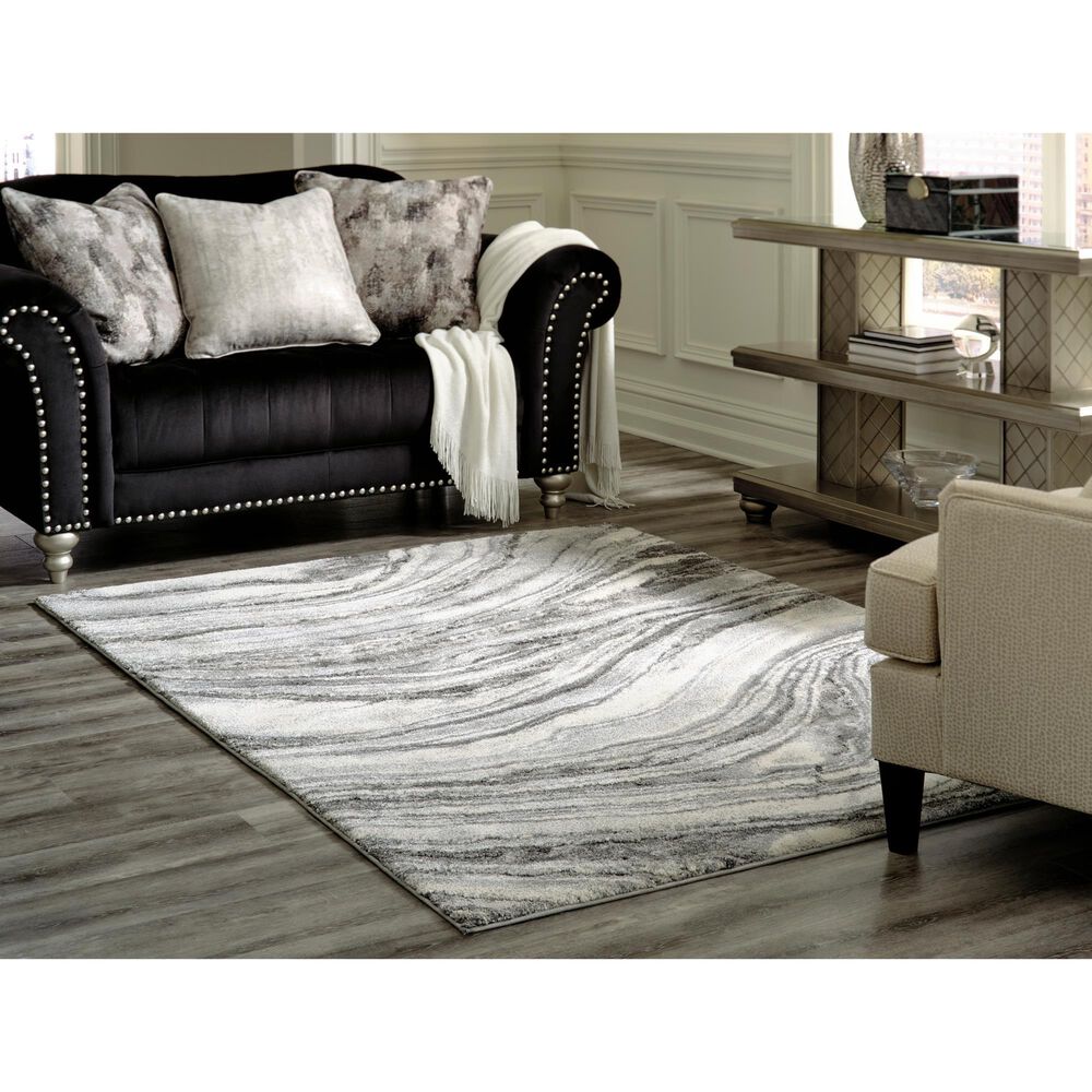 Ashley Wysdale 7&#39;10&quot; x 10&#39;3&quot; Cream and Gray Area Rug, , large