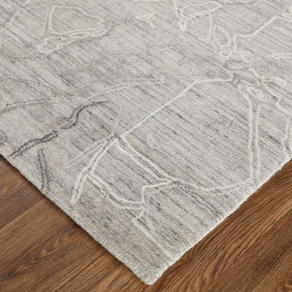 Feizy Whitton 4&#39; x 6&#39; Gray and Ivory Area Rug, , large