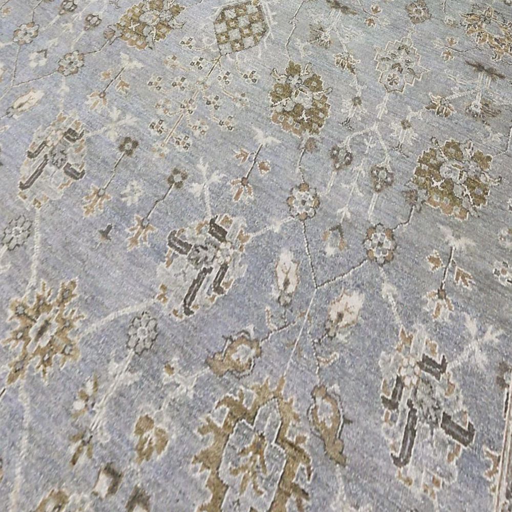 Amer Rugs Nuit Arabe NUI-134 10&#39; x 14&#39; Ice Blue Area Rug, , large