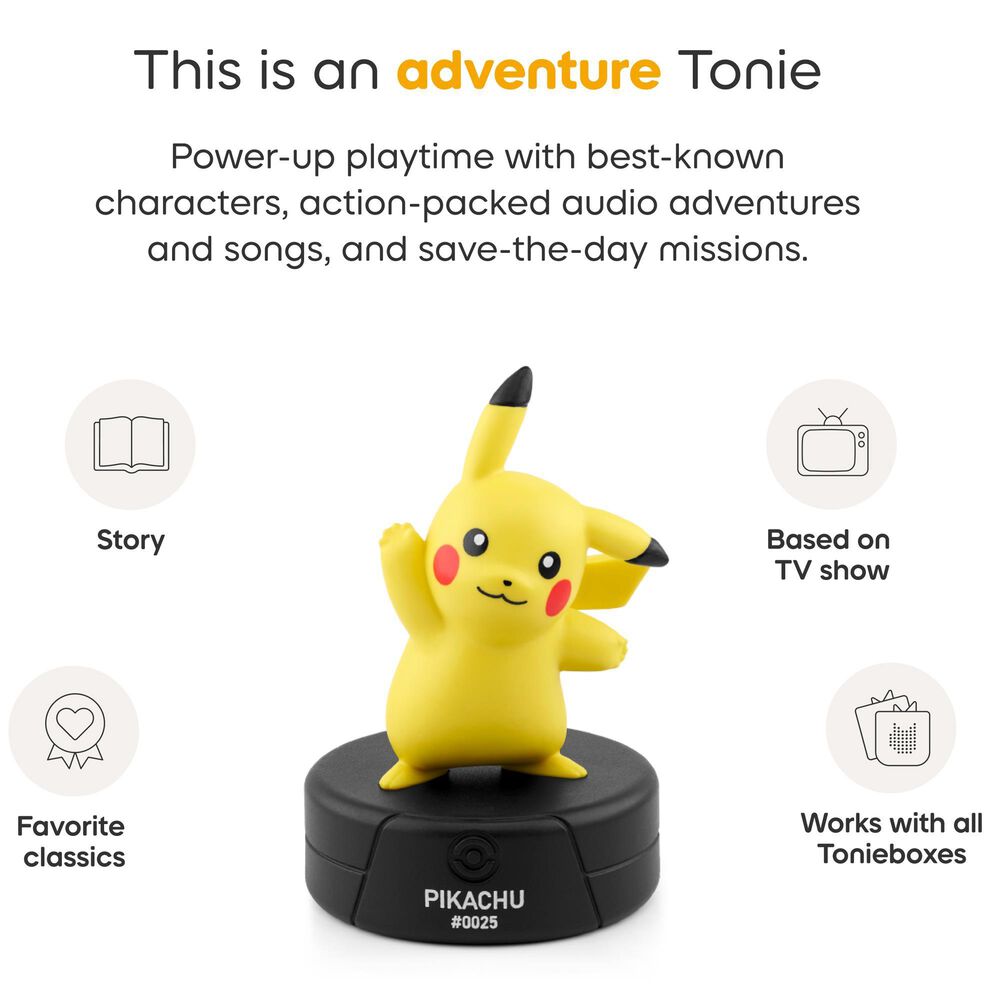 Tonies Pikachu Toniebox 2 Audio Player Starter Set in Lightning Yellow, , large