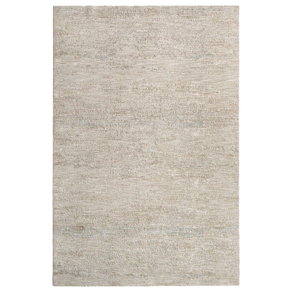 Surya Masterpiece Medium Gray, Light Gray, Cream and Ice Blue 6'7" x 9'6" Area Rug, , large