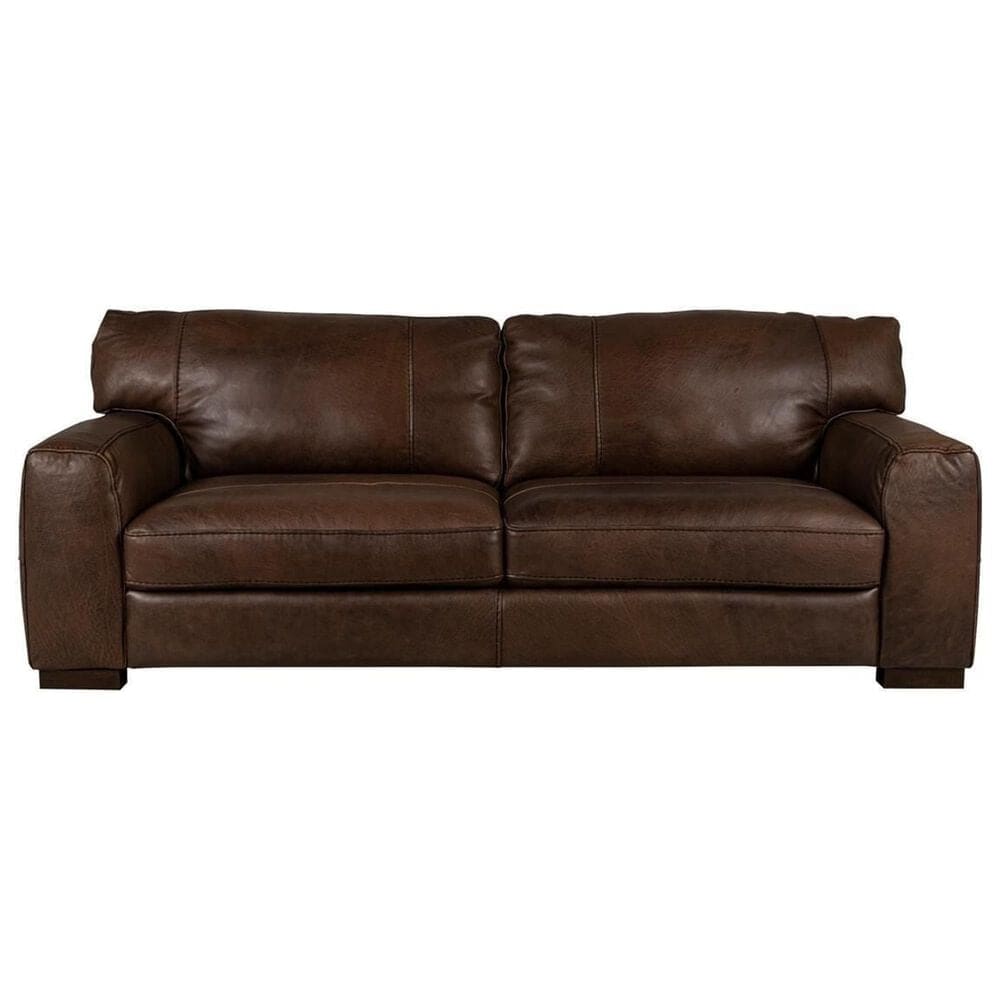 Bordeaux &amp; Co Maxi 3-Piece Stationary Leather Living Room Set in Madison Espresso, , large