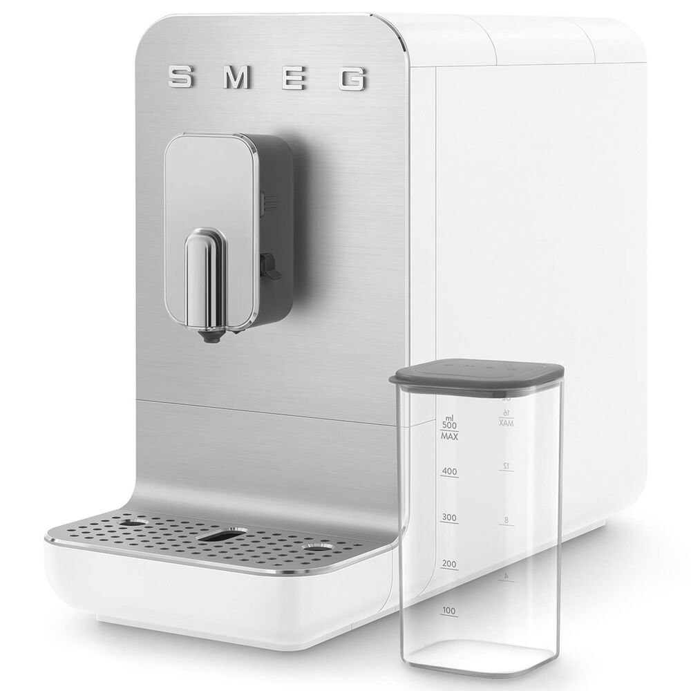 SMEG 47 Oz Automatic Coffee Machine in Matte White, , large