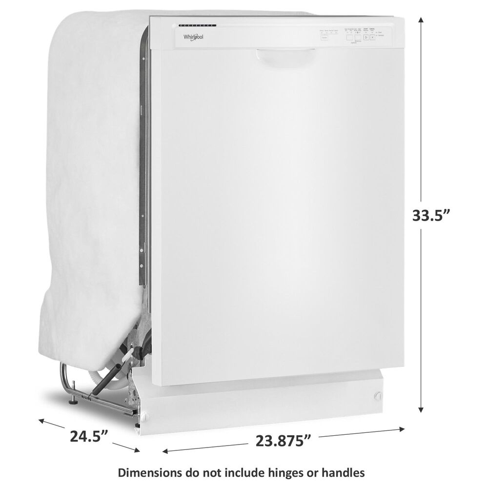 Whirlpool 24&quot; Built In Dishwasher with Boost Cycle in White, , large