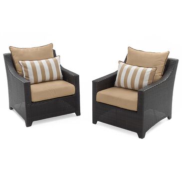 RST Brands Deco Sunbrella Patio Club Chair in Maxim Beige (Set of 2), , large