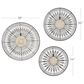 Maple and Jade 18" x 18" Eclectic Wall Decor in Black, White and Brown (Set of 3), , large