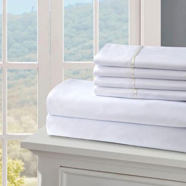 Duke Imports 2400 Series Hotel Quality 6-Piece Queen Sheet Set in White, , large