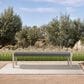 Armen Living Rhett Patio Bench in Charcoal, , large