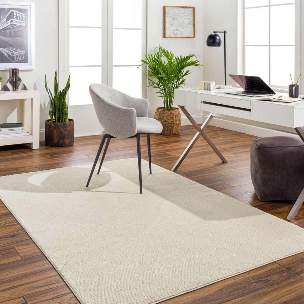 Surya Alder ALD-2307 6&#39;4&quot; x 9&#39; Cream and Ivory Area Rug, , large