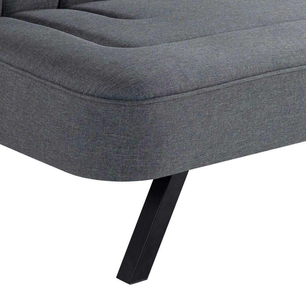 Lifestyle Solutions Frankie Convertible Sofa in Charcoal, , large
