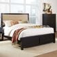 Tiddal Home Warrior Queen Panel Bed with Chest in Black, , large