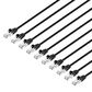 Manhattan Cat8.1 3" Stranded U/FTP Slim Network Patch Cable in Black (Set of 10), , large