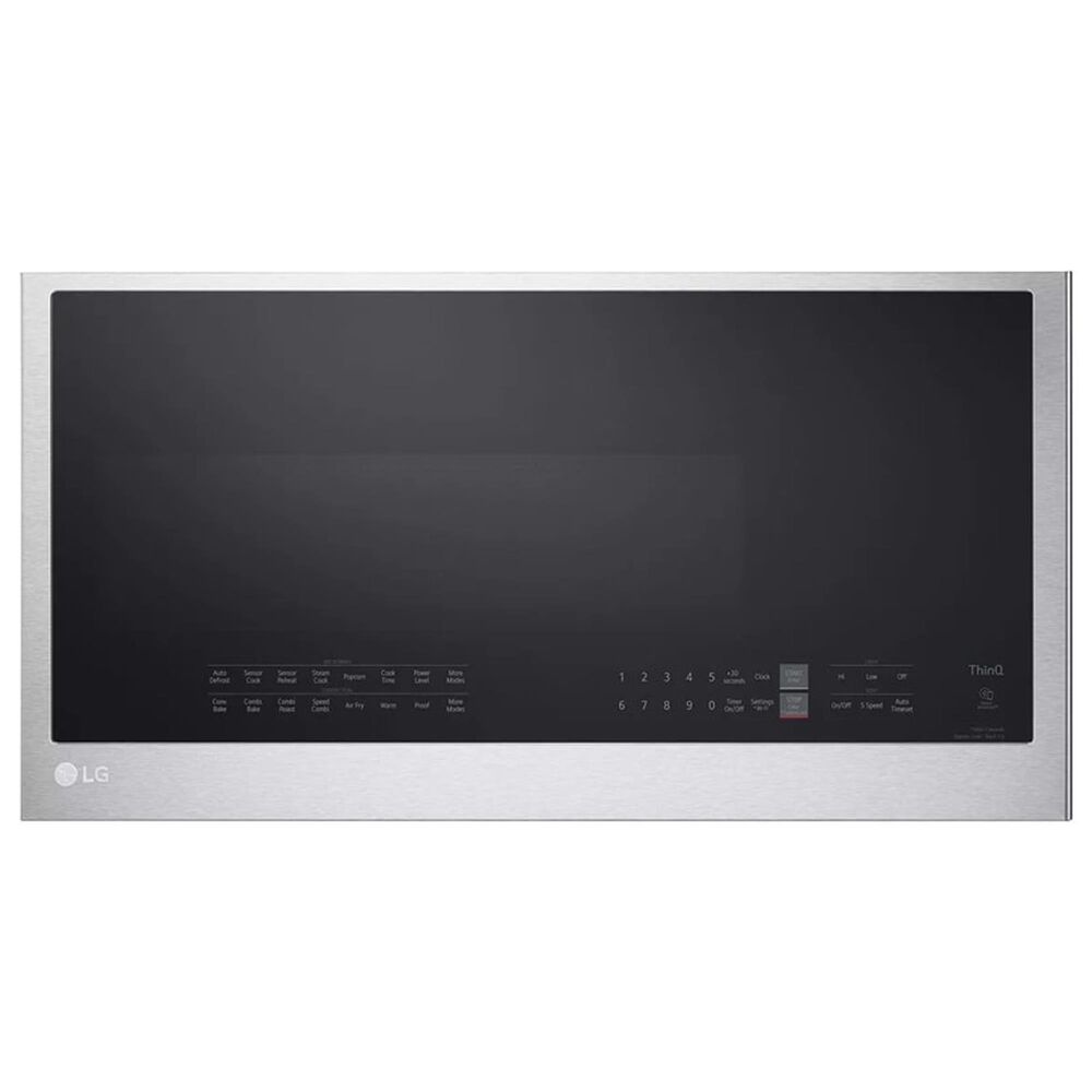 LG 2-Piece Kitchen Package with 6.3 Cu. Ft. Gas Slide-In Range and Microwave in Print Proof Stainless Steel, , large
