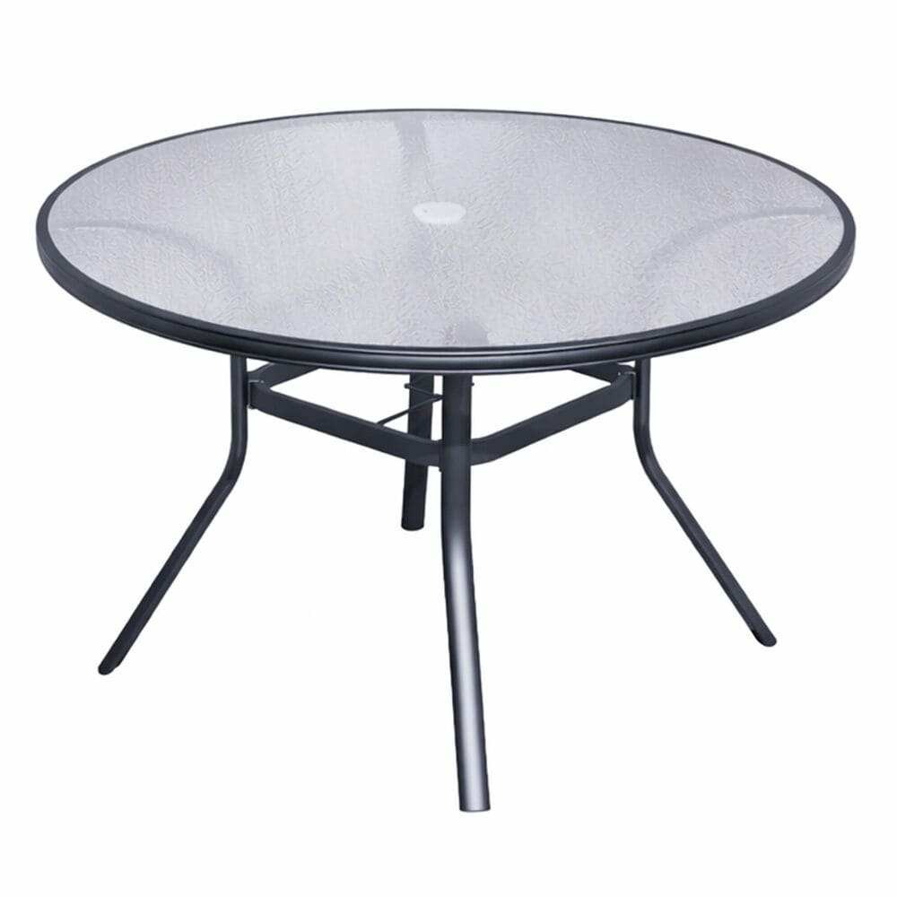 Redline Creation Inc. 40"  Round Glass Top Table, , large