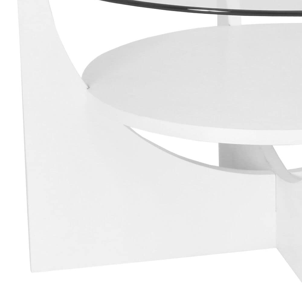 Lumisource U-Shaped Coffee Table in White and Clear, , large