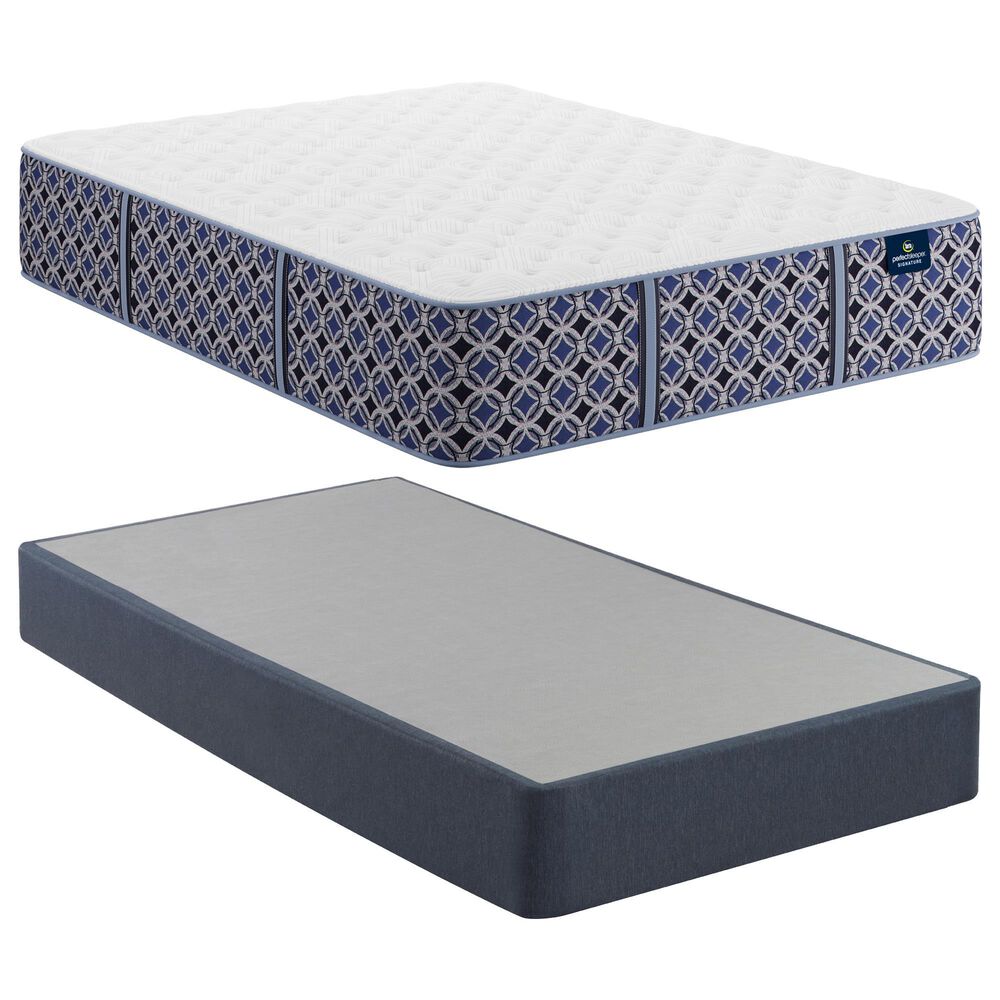 Serta Perfect Sleeper Signature Stevens Park Firm Twin Mattress with Low Profile Box Spring, , large