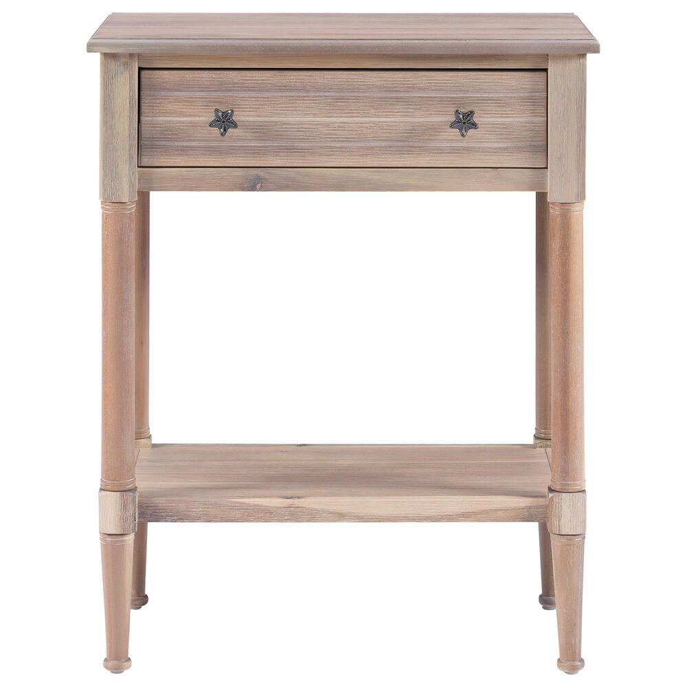 Linon Home Decor Seaboard Accent Table in Natural, , large