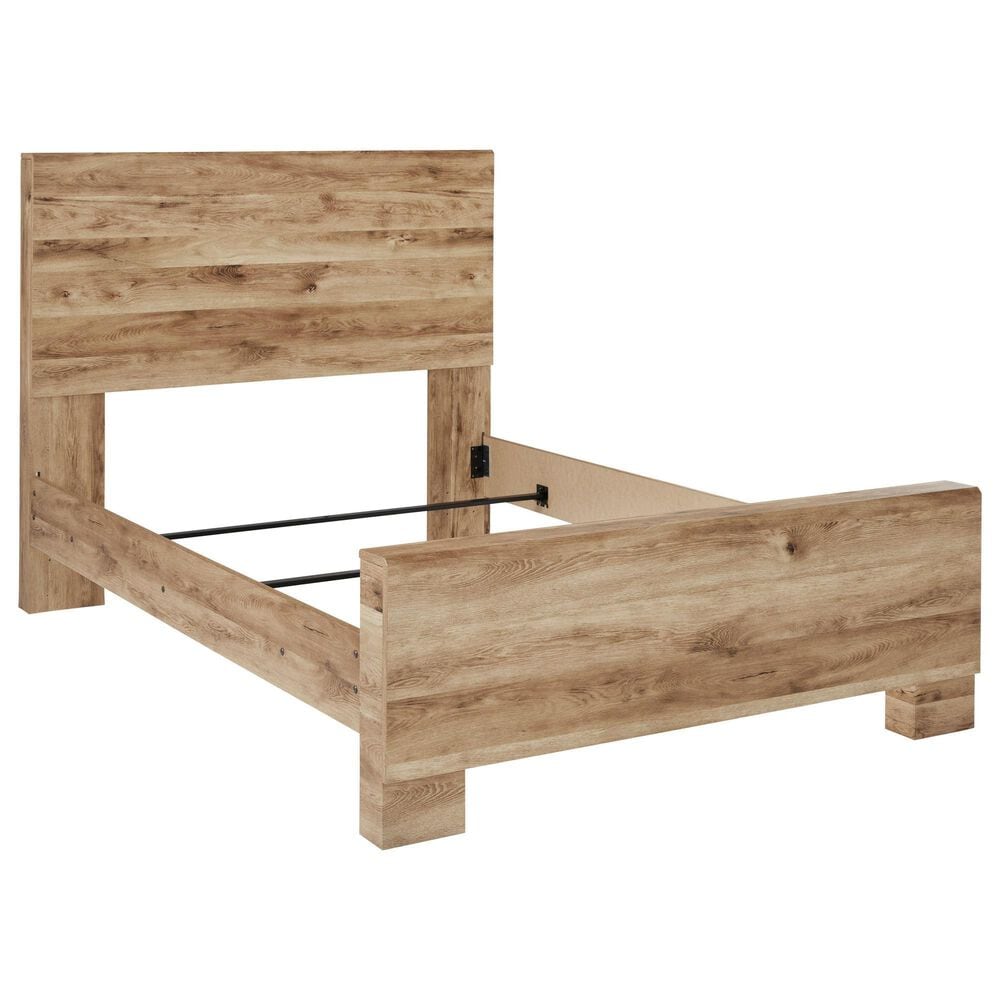 Ashley Hyanna 4-Piece Full Bedroom Set in Golden Rust Tan, , large