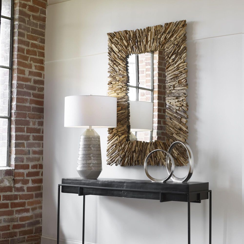 Uttermost Teak Branch Mirror in Natural Teak, , large