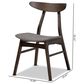Baxton Studio Britte Side Chair with Dark Grey Cushion in Dark Oak Brown (Set of 4), , large