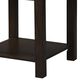 HOMLUX 20" End Table with Drawer in Dark Brown, , large