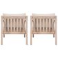 Linon Home Decor Teagon Patio Arm Chair in Beige (Set of 2), , large