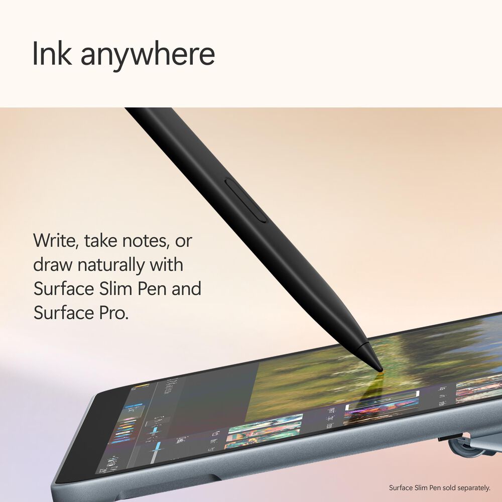 Microsoft Surface Pro Copilot+ PC 12&quot; Touch-Screen Tablet - Qualcomm Snapdragon X Plus - 16GB RAM - 512GB UFS - Windows 11 Home - Wi-Fi Only - Ocean - Device Only - &#40;Latest Model&#41;, , large