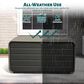 HOMLUX 200-Gallon Outdoor Storage Deck Box in Gray, , large