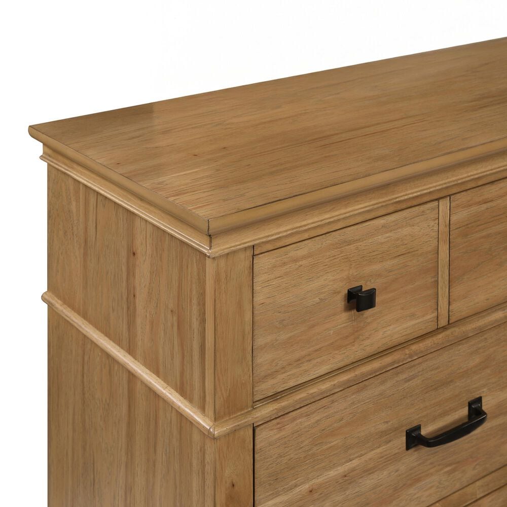 New Heritage Design Sunstone 6 Drawer Dresser Only in Honey Tan, , large
