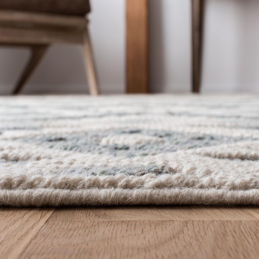 Safavieh Natura 2&#39;3&quot; x 8&#39; Cream, Gray and Aqua Runner, , large