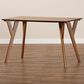 Baxton Studio Sahar Dining Table in Walnut Brown - Table Only, , large
