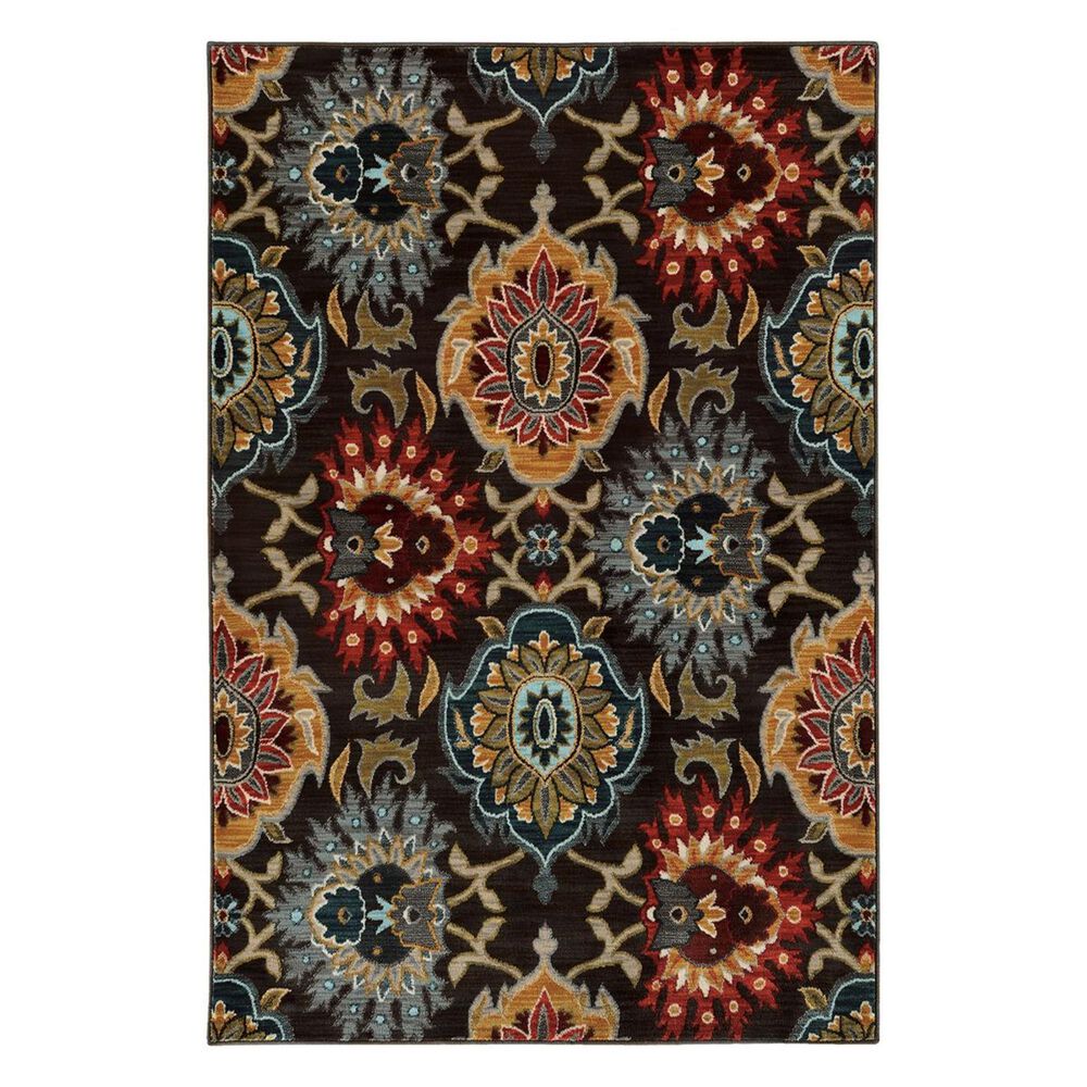 Oriental Weavers Sedona 6369D 6"7" x 9"1" Brown Area Rug, , large