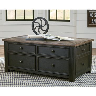 Ashley Tyler Creek Lift Top Coffee Table in Grayish Brown/Black, , large