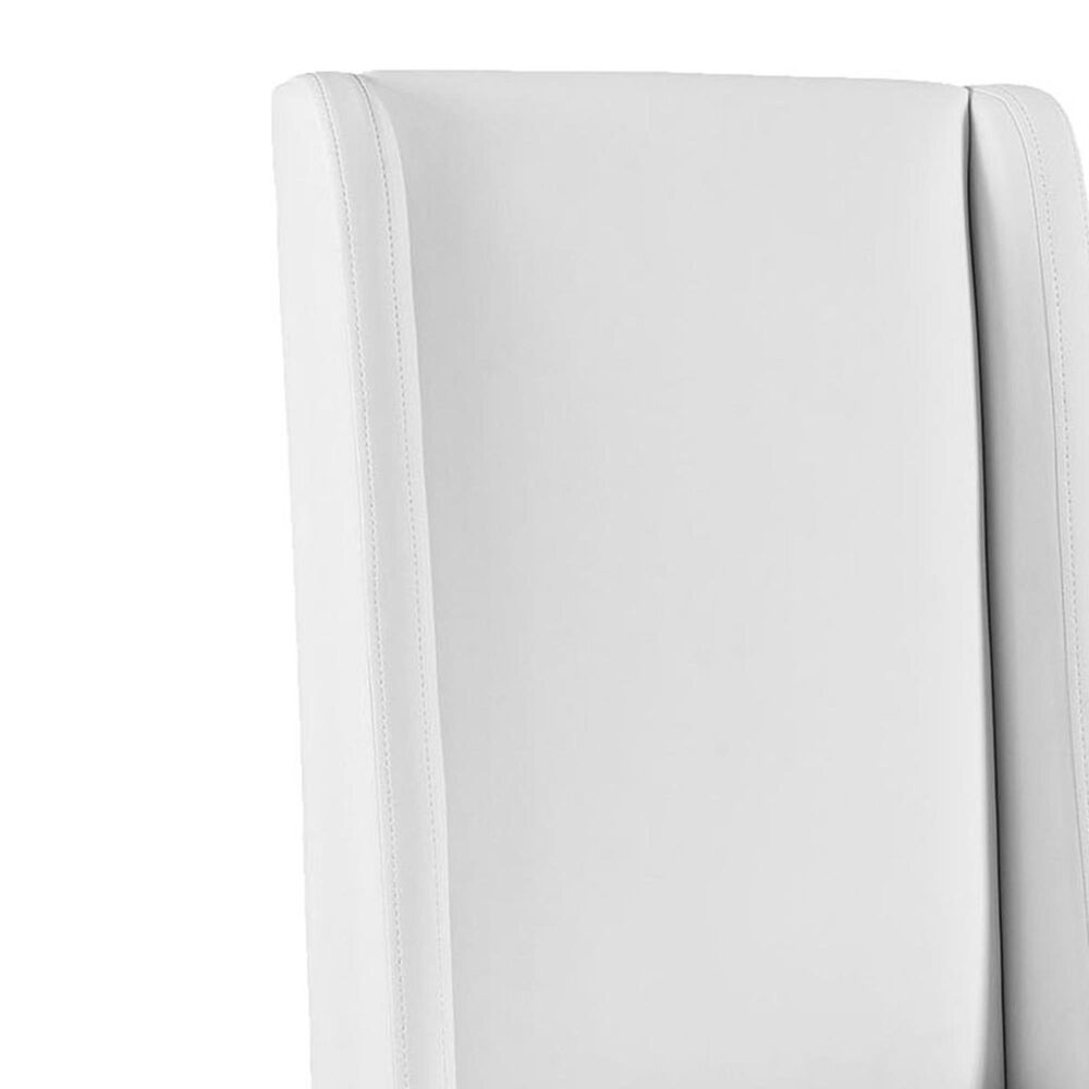 Modway Baron Vinyl Dining Chair in White, , large