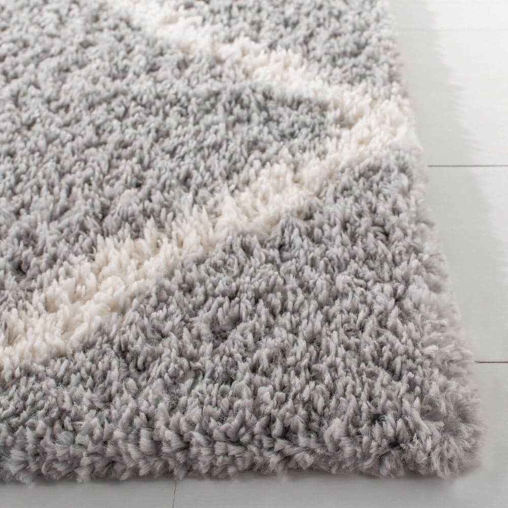 Safavieh Parma Shag PMA521G 6&#39; x 9&#39; Grey and Cream Area Rug, , large