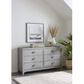 Urban Home Boho Chic Dresser and Mirror in Washed White, , large