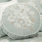 J. Queen New York Spring Garden 15" Round Throw Pillow in Spa and White, , large