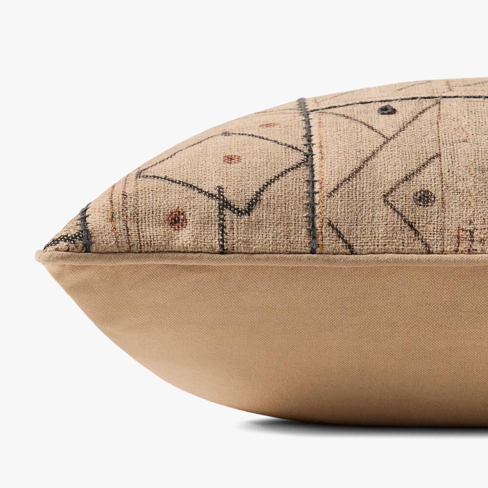 Loloi 22&quot; Square Throw Pillow in Beige and Multicolor, , large