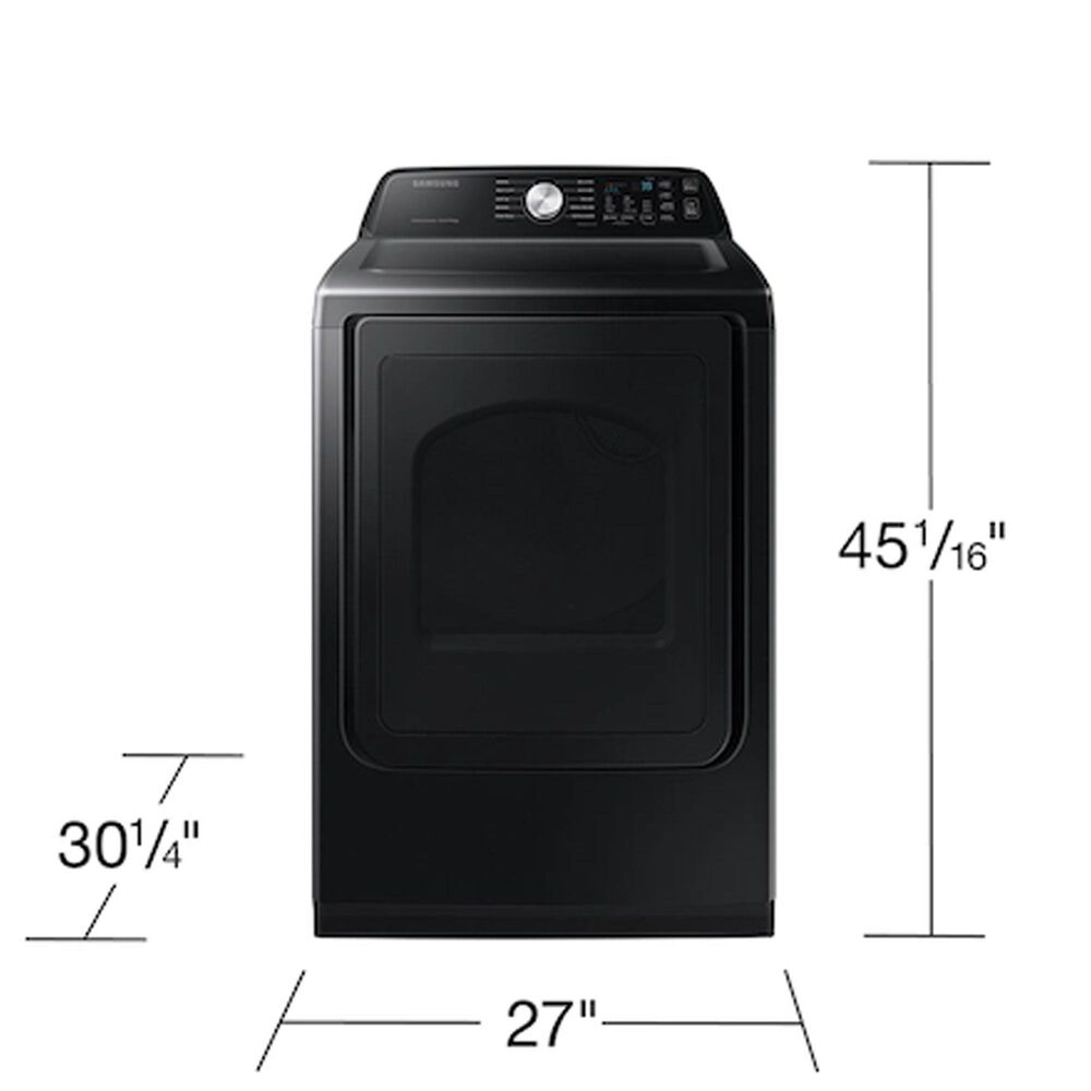 Samsung 7.4 cu. ft. Smart Gas Dryer with Sensor Dry in Brushed Black, , large